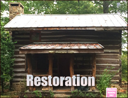 Historic Log Cabin Restoration  Marion, Virginia